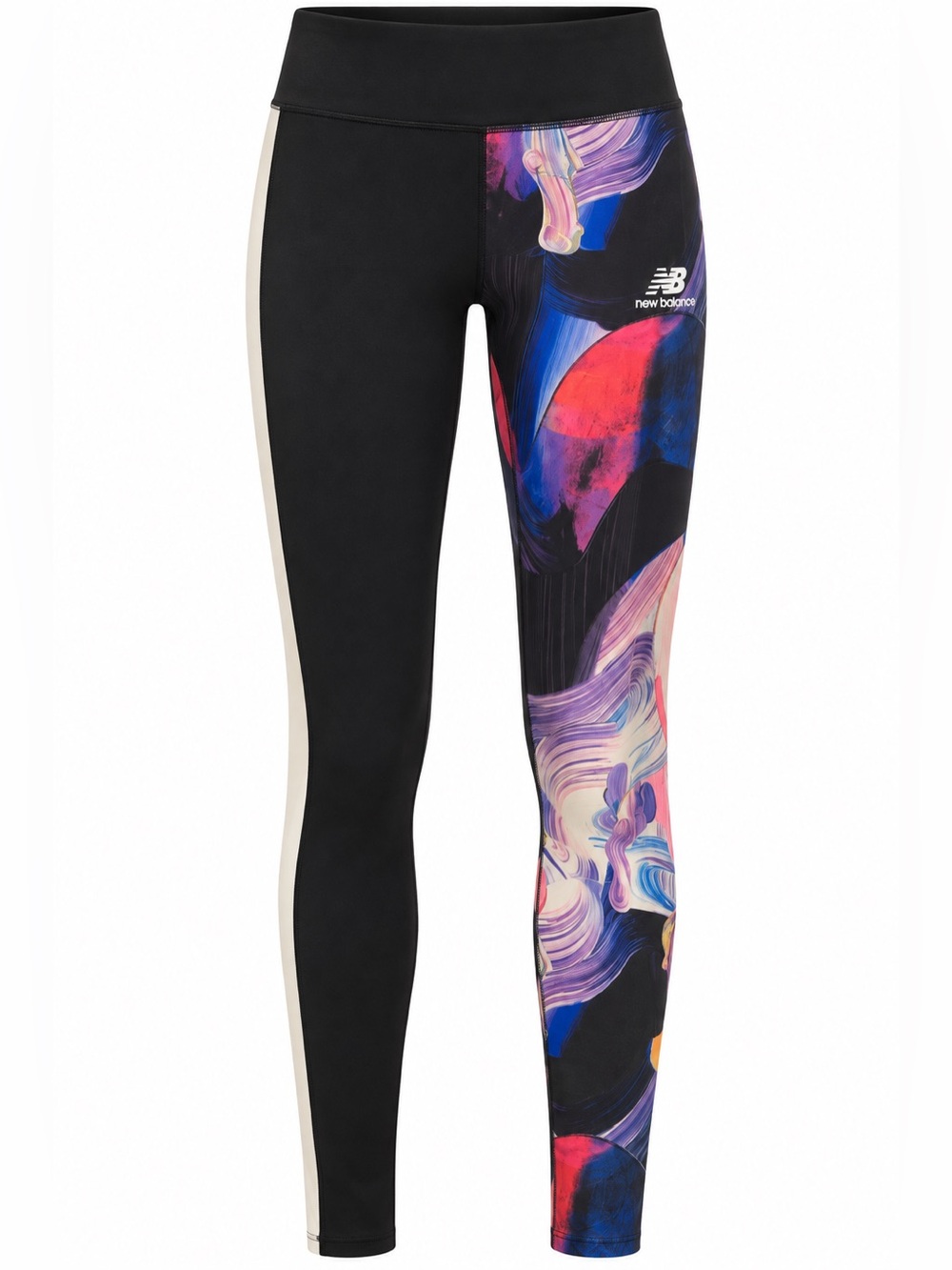 New Balance Women’s Black Multicolor Side Panel Leggings Small